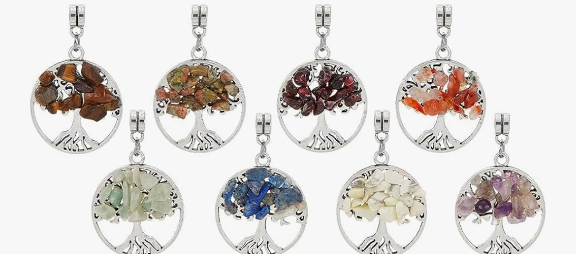 🌳 Tree of Life Chakra Crystal Necklace