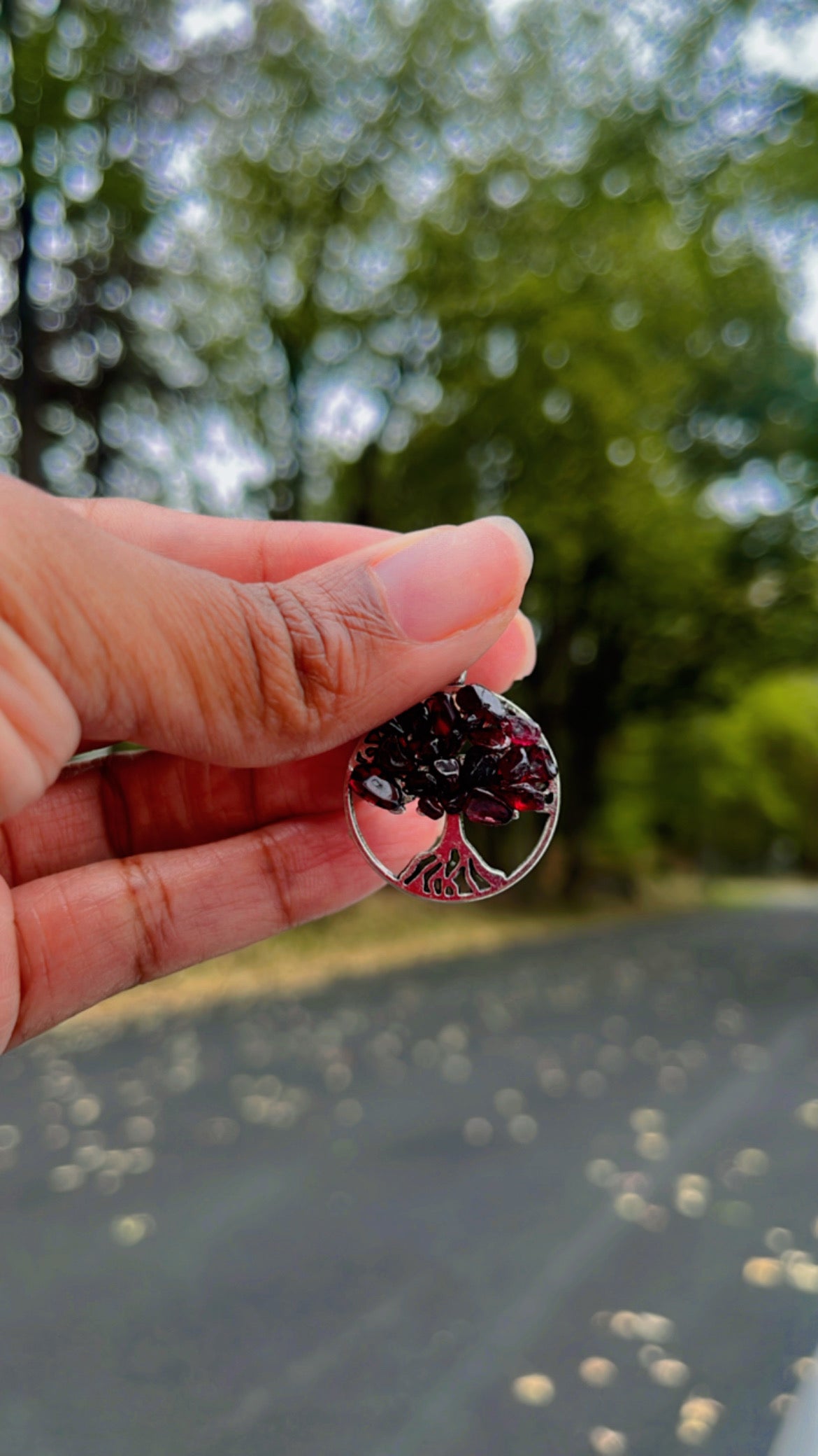 🌳 Tree of Life Chakra Crystal Necklace