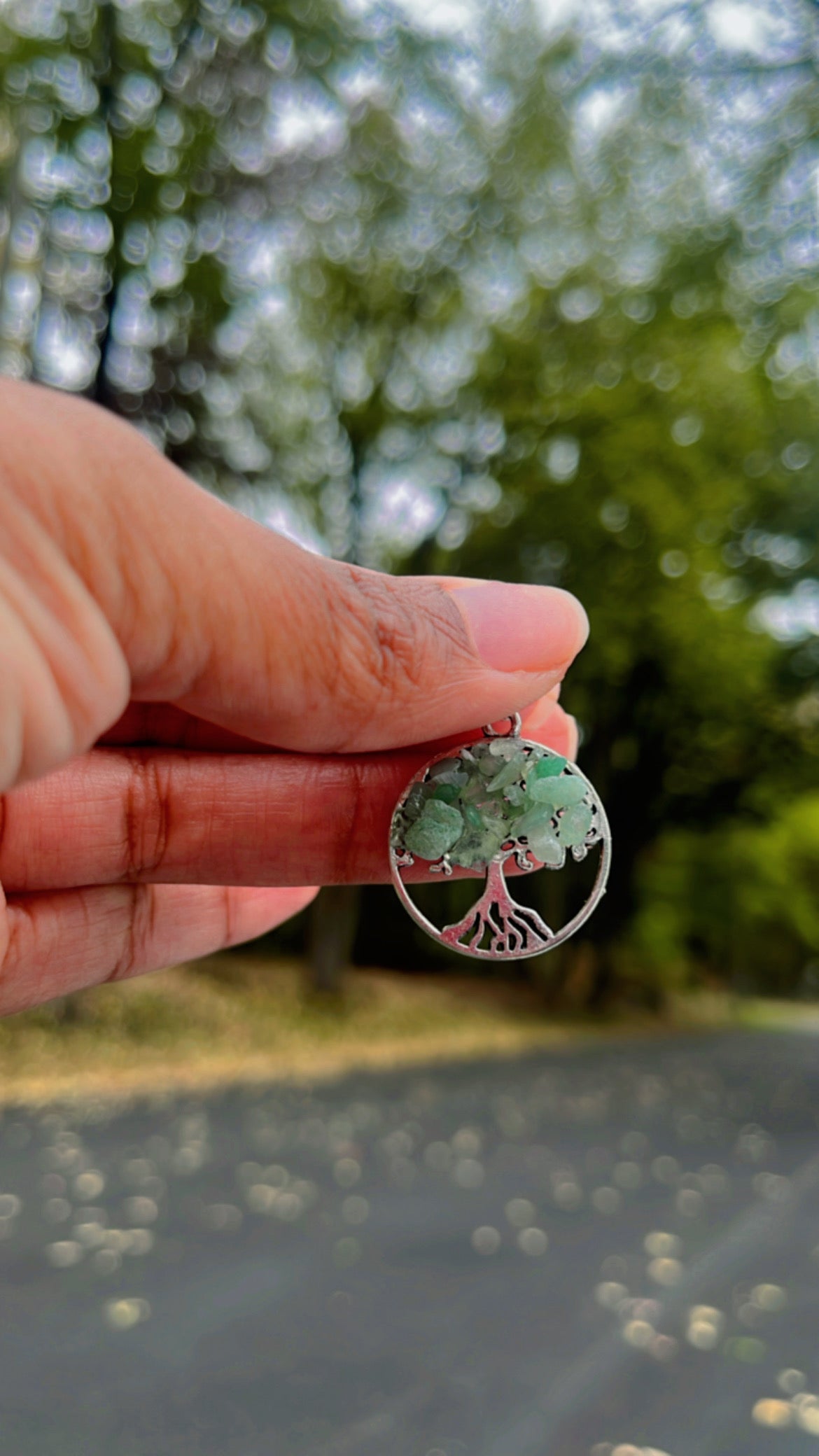 🌳 Tree of Life Chakra Crystal Necklace