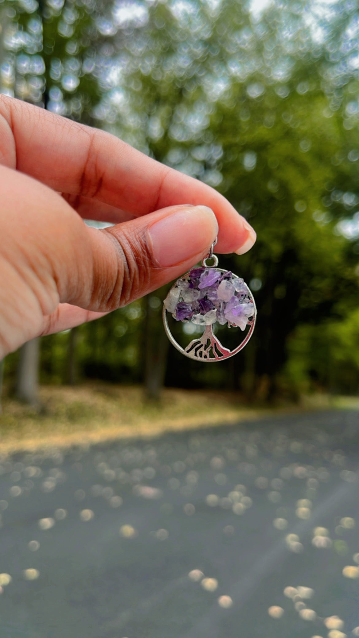 🌳 Tree of Life Chakra Crystal Necklace