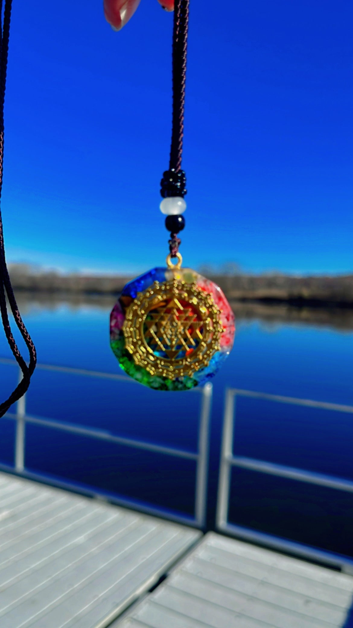 Luminous Chakra “Glow In The Dark” Crystal Necklace