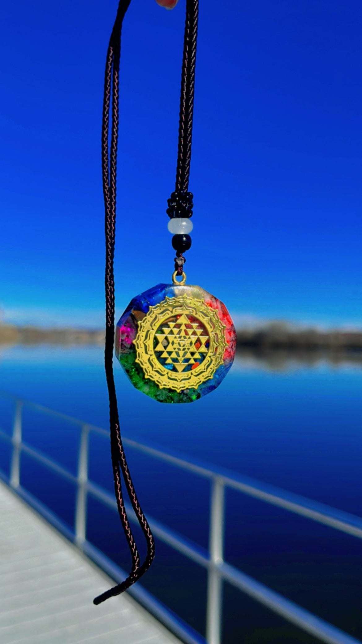 Luminous Chakra “Glow In The Dark” Crystal Necklace