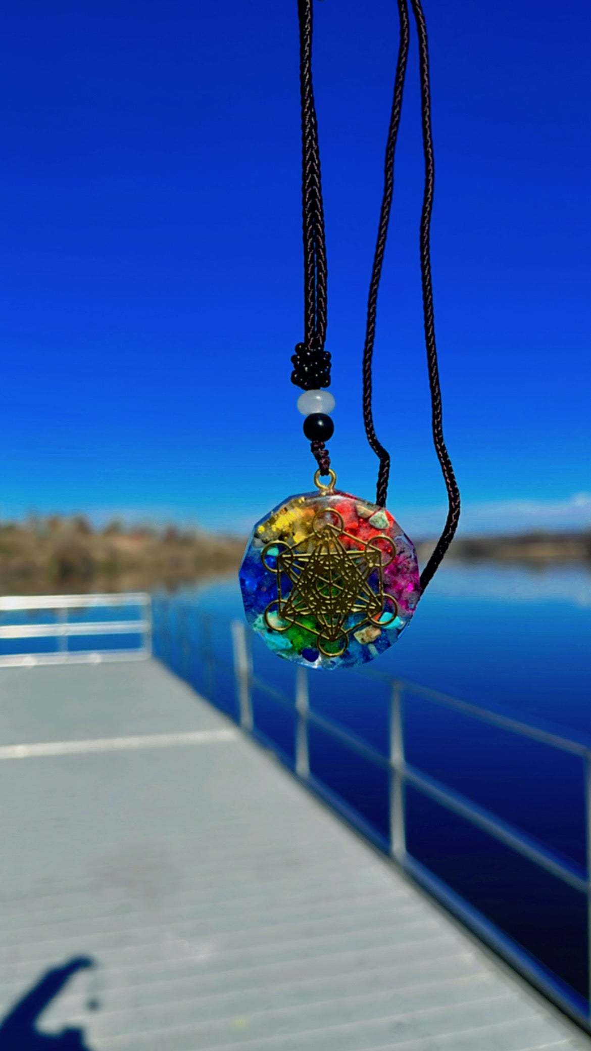 Luminous Chakra “Glow In The Dark” Crystal Necklace