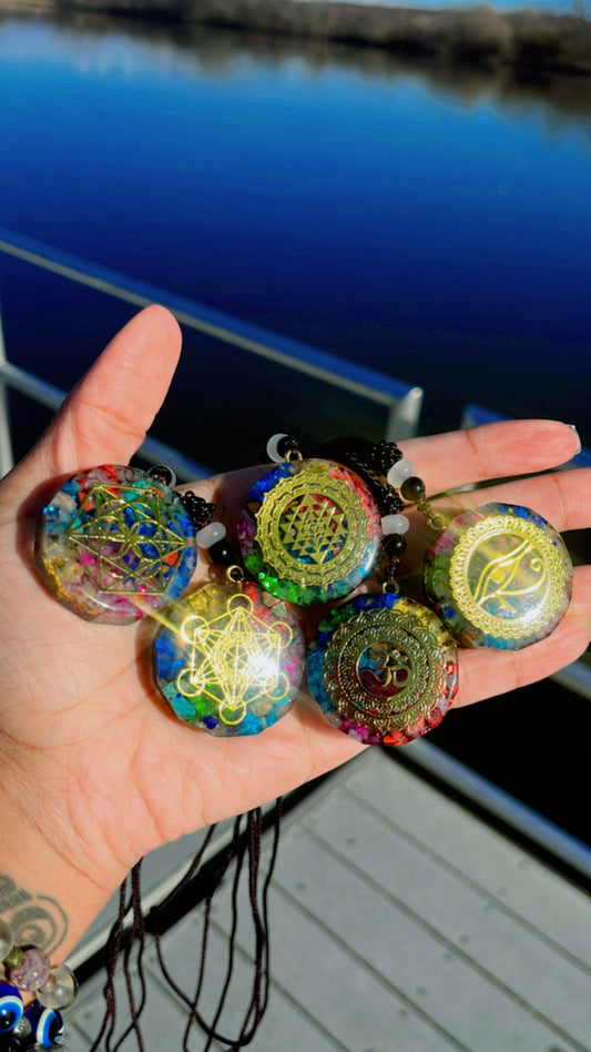 Luminous Chakra “Glow In The Dark” Crystal Necklace
